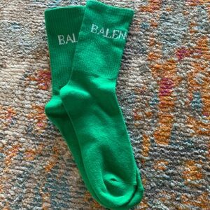 NEW—NEVER WORN “BALENCIAGA” logo socks — Unisex